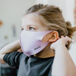 Girl wearing mask